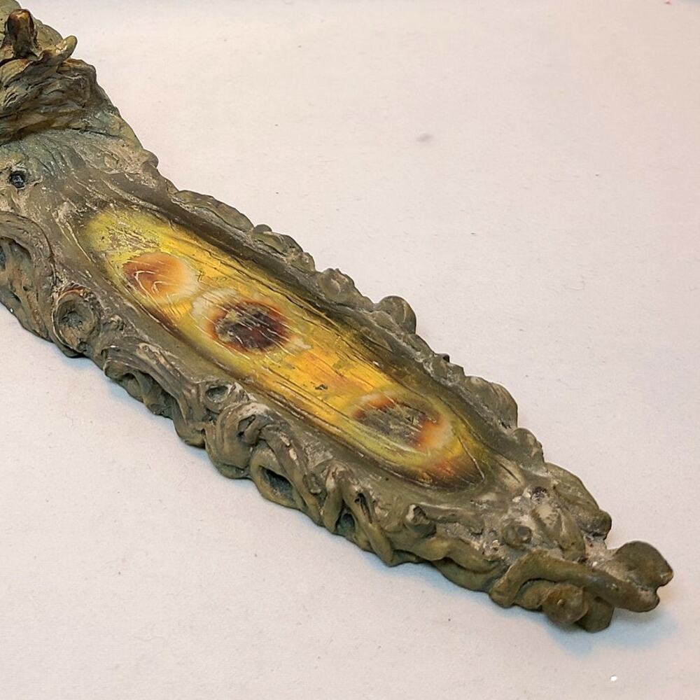 Tree Man Incense Burner Ash Catcher 10.75" Resin Fantasy Forest Decor Vintage - Picture 4 of 7